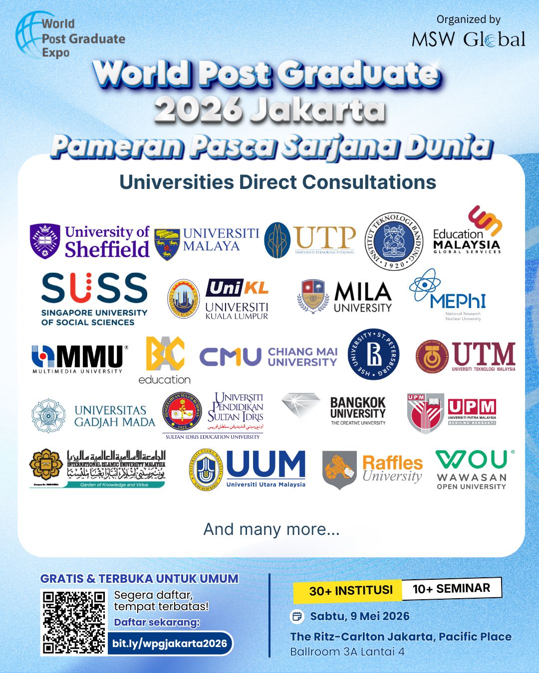 WORLD POST GRADUATE EXPO 2026 JAKARTA